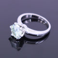 2.10 Ct Round Off White Diamond Solitaire Ring, Elegant Look & Great Sparkle ! Ideal For Birthday Gift, Certified Diamond! - ZeeDiamonds