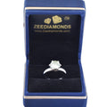 2.10 Ct Round Off White Diamond Solitaire Ring, Elegant Look & Great Sparkle ! Ideal For Birthday Gift, Certified Diamond! - ZeeDiamonds