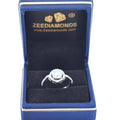 1.30 Ct Fabulous Blue Diamond Ring with White Accents in 925 Silver! Amazing Sparkle & Latest Collection! Ideal For Anniversary Gift, Certified Diamond! - ZeeDiamonds