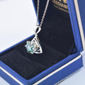 2.50 Carat Certified Vey Elegant Blue Diamond Solitaire Pendant in 925 Silver with Prong Setting, Great Shine & Elegant! Ideal Gift For Wife ,Girlfriend - ZeeDiamonds