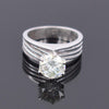 3.05 Ct Stunning Off White Diamond Solitaire Ring, Very Elegant & Great Sparkle ! Ideal For Birthday Gift, Certified Diamond!