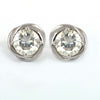 AAA Certified 1.60 Ct, Gorgeous Off-White Diamond Solitaire Studs in 925 Silver! Amazing Collection & Great Shine - ZeeDiamonds
