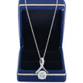 Beautiful 3.00 Ct Certified Off-White Diamond Pendant with Accents. Lovely Gift for Wife. Great Sparkle - ZeeDiamonds