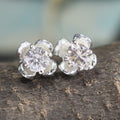 AAA Quality 2.00 Ct Beautiful Off-White Diamond Solitaire Studs. Ideal Gift for Anniversary, Birthday - ZeeDiamonds