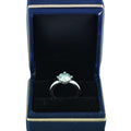 Elegant Off-White ting of Blue Diamond Solitaire Ring in Prong Style, 2.10 Ct Certified. Great Brilliance & Luster - ZeeDiamonds