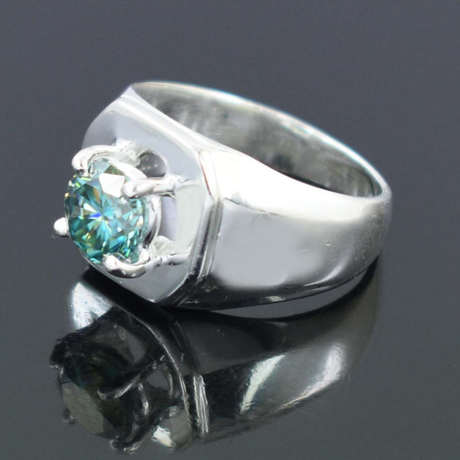 5ct Round Solitaire Diamond Engagement ring - lab diamond