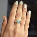 Gorgeous Blue Diamond Ring with White Accents in Double Tone Finish. Newly Launch with Great Sparkle! Gift For Wedding/Birthday, 2.50 Ct Certified - ZeeDiamonds