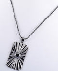 AAA 1.8  Cts Diamond Tag Necklace,Diamond Dog Tag, Gift For Son,Boyfriend,Partner - ZeeDiamonds