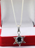 1.5 Cts Certified Black Diamond Pendant In White Gold - Anniversary Gift, AAA - ZeeDiamonds