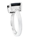 3ct,4ct,5ct Certified Princess Cut Black Diamond Solitaire Unisex Ring - ZeeDiamonds