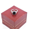 3-4 Cts Round Brilliant Cut Black Diamond Solitaire Ring With Prong Setting - ZeeDiamonds