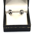 4 Ct AAA Certified Black Diamond Solitaire Studs in 925 Silver, Great Shine - ZeeDiamonds