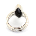 4 Ct AAA Quality Marquise Cut Black Diamond Solitaire Ring - ZeeDiamonds