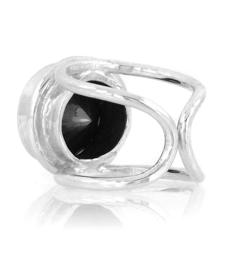 1-4 Ct Round Brilliant Cut Black Diamond Solitaire Ring In Sterling Silver - ZeeDiamonds