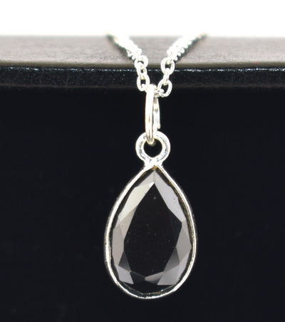 2.78 Ct AAA Certified Black Diamond Pendant Chain Necklace,Gift For Her,Necklace - ZeeDiamonds