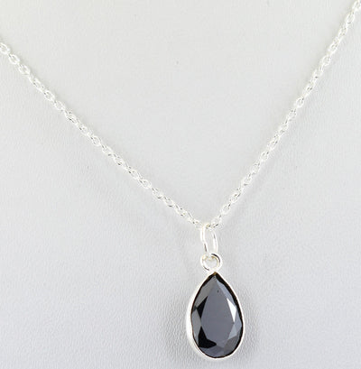 2.78 Ct AAA Certified Black Diamond Pendant Chain Necklace,Gift For Her,Necklace - ZeeDiamonds