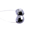 8.80 Ct. 2 Pcs Black Diamond Beads For Jewelry Making AAA Quality - ZeeDiamonds