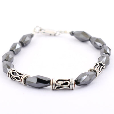 11-13 mm Drum Cut Black Diamond Designer Bracelet For Gift - ZeeDiamonds