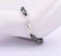 11-13 mm Drum Cut Black Diamond Designer Bracelet For Gift - ZeeDiamonds