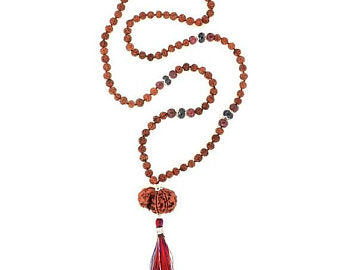 Lord Shiva & Goddess Parvati  Gauri Shankar Rudraksha Necklace - ZeeDiamonds