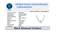 Certified 2 mm Two Row Black Diamond Necklace With Ruby Beads, Free Studs! Amazing Collection & Great Shine - ZeeDiamonds