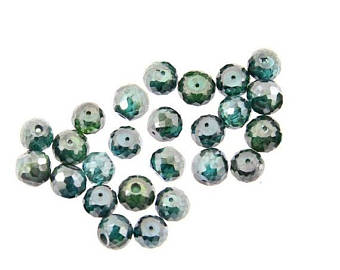 Loose Blue Diamond Beads For Making Jewelry , 3 mm-4 mm, AAA Certified.