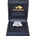 2-5 Ct, Certified Radiant Black Diamond Solitaire Ring - ZeeDiamonds