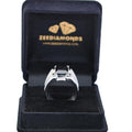 2 Ct Princess Cut Black Diamond Solitaire Fancy Ring in Sterling Silver - ZeeDiamonds