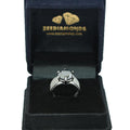 2-4 Ct Black Diamond Ring with Designer Ring in 925 Silver - ZeeDiamonds