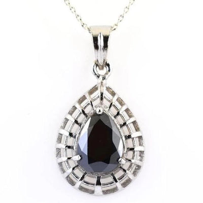 3-5 Ct, AAA Certified Black Diamond Pendant, Great Shine & Luster - ZeeDiamonds