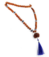 3 Mukhi - 14 Faceted Rudraksh Beads 100% Natural Rudraksh Mala - ZeeDiamonds