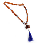 3 Mukhi - 14 Faceted Rudraksh Beads 100% Natural Rudraksh Mala - ZeeDiamonds