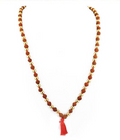 108 Beads Rudraksh and Golden Balls Necklace - ZeeDiamonds