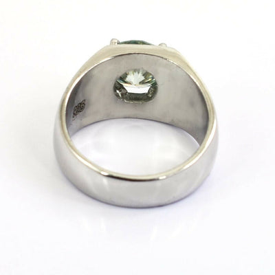 Certified 2.70 Ct Off White Diamond Men's Ring in 925 Silver, Great Design & Fire, Gift For Wedding/Birthday - ZeeDiamonds