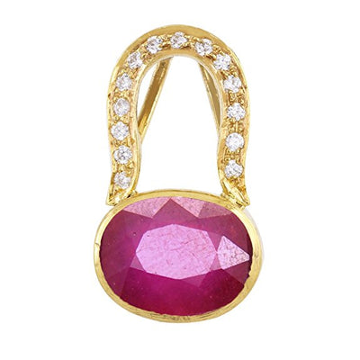 Earthmined Certified Madagascar Ruby Gemstone Birthstone Pendant - ZeeDiamonds