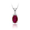 5 Cts Natural Ruby Gemstone Pendant In 925 Sterling Silver - ZeeDiamonds