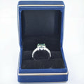 Pretty Blue Diamond Solitaire Ring with Accents- 3.55 Ct Certified WATCH VIDEO - ZeeDiamonds