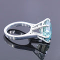 RARE 9.55 Ct Certified Blue Diamond Solitaire Ring, Ideal Gift for Anniversary - ZeeDiamonds
