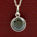 5 Ct, Black Diamond Solitaires Pendant, Earth Mined Certified Diamond - ZeeDiamonds