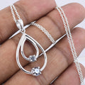 1.50 Cts Certified Black Diamond Pendant in 925 Sterling Silver Beautiful Shine! - ZeeDiamonds