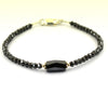 Certified Black Diamonds Bracelet 25 Cts Excellent Cut & Luster. 3 mm faceted. - ZeeDiamonds