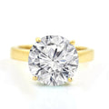 Beautiful Certified 3.85 Ct Off White Diamond Ring in 925 Silver, Great Shine & Fire, Gift For Wedding/Birthday - ZeeDiamonds