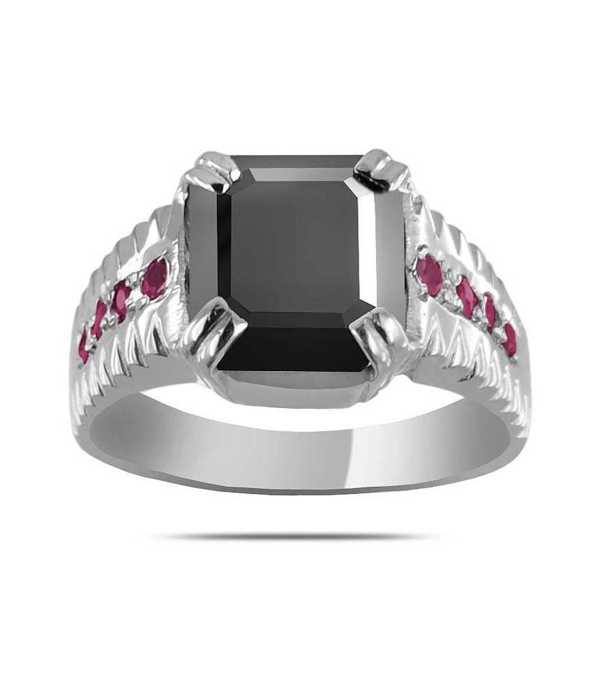18ct Yellow Gold Asscher Cut Ruby Engagement Rings | Diamond Heaven