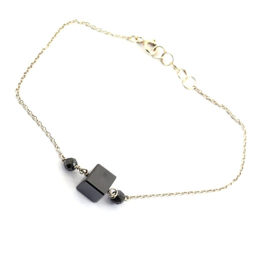 Black Diamond Chain Bracelet 7.00 Cts Certifed Brilliant Shine And Elegant Look! - ZeeDiamonds