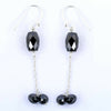 12 Ct, Very Stylish and Delicate Black Diamond Dangler Earrings - ZeeDiamonds