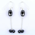 12 Ct, Very Stylish and Delicate Black Diamond Dangler Earrings - ZeeDiamonds