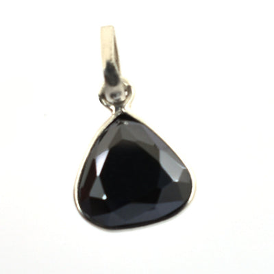 4 Ct Trillion Shape Black Diamond Solitaire Pendant in Bezel Setting - ZeeDiamonds