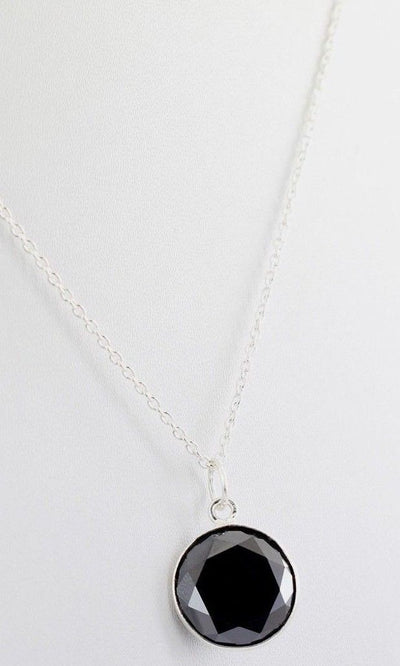4.50 Ct AAA Certified Black Diamond Pendant Chain Necklace, Elegant Jewelry. - ZeeDiamonds