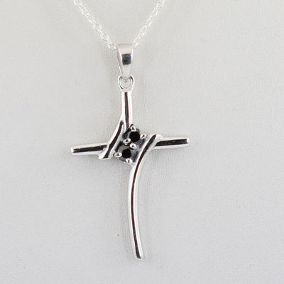 Certified Black Diamond Pendant in 925 Sterling Silver Beautiful Shine & Lustre! - ZeeDiamonds