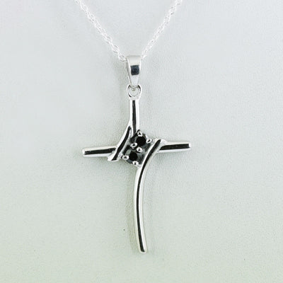 Certified Black Diamond Pendant in 925 Sterling Silver Beautiful Shine & Lustre! - ZeeDiamonds